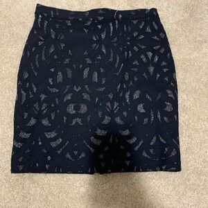 Parker black shiny skirt